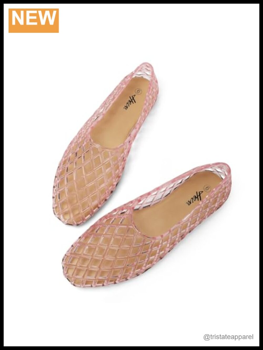 Jelly Mesh Flats - Breathable Clear Hollow Summer Beach Ballet Sandals